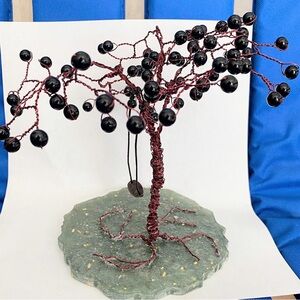 Gothic Black Beaded Mini Tree